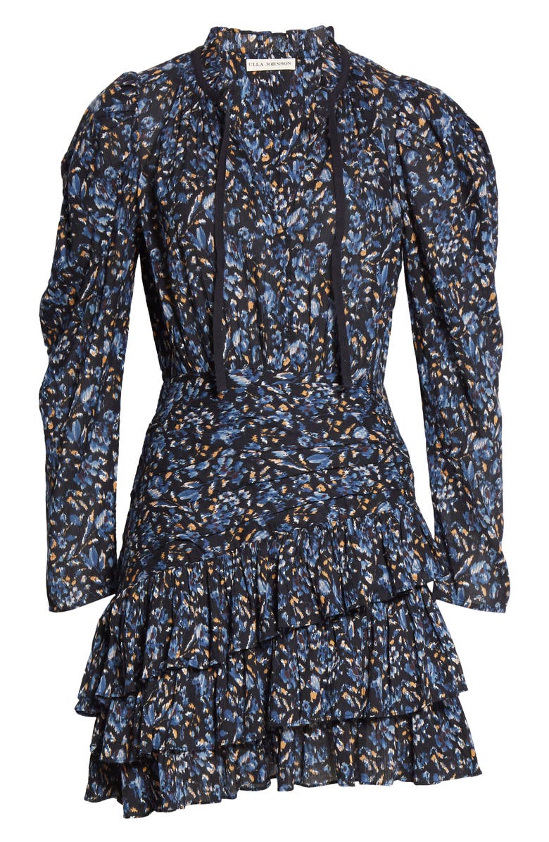 Ulla Johnson Marielle Floral Long Sleeve Minidress, Alternate, color,