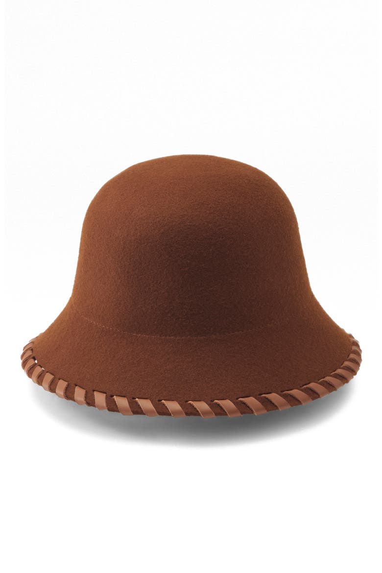 Liana Merino Wool Bucket Hat, Alternate, color, DEEP CUOIO