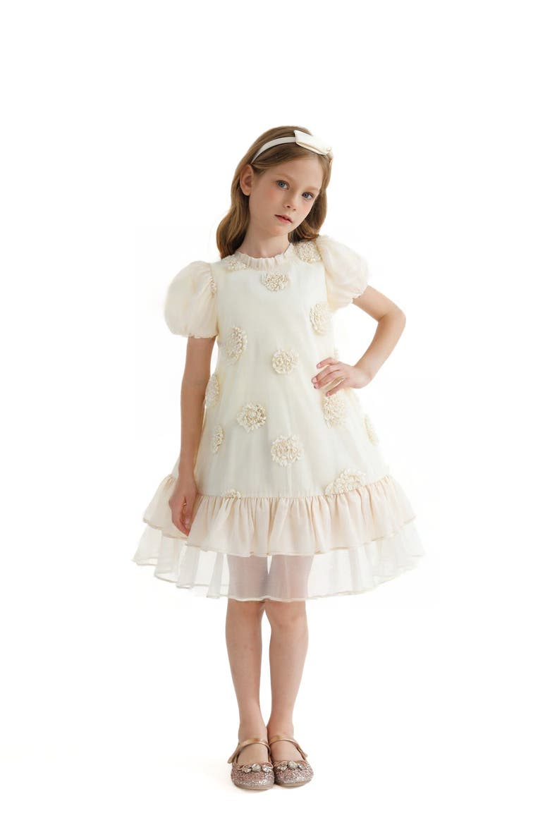 Floral Granada Dress, Alternate, color, Beige