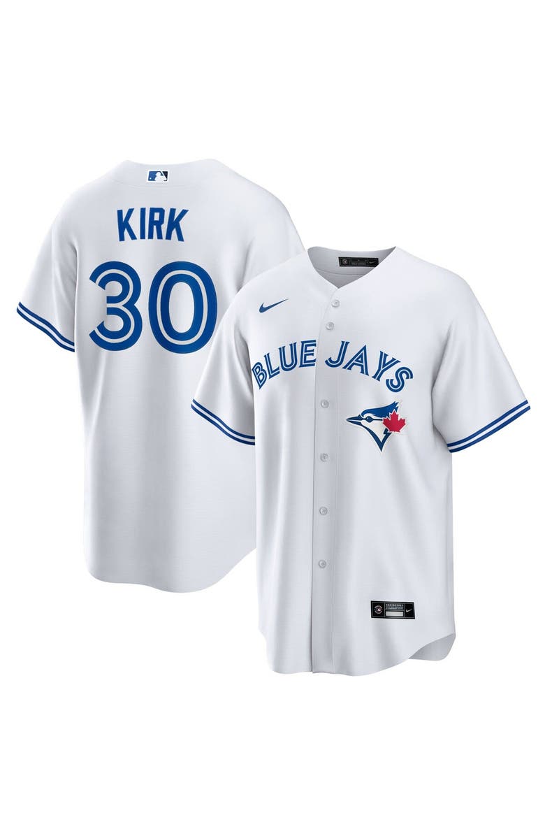 Nike Men's Nike Alejandro Kirk White Toronto Blue Jays Replica Player Jersey, Alternate, color, 