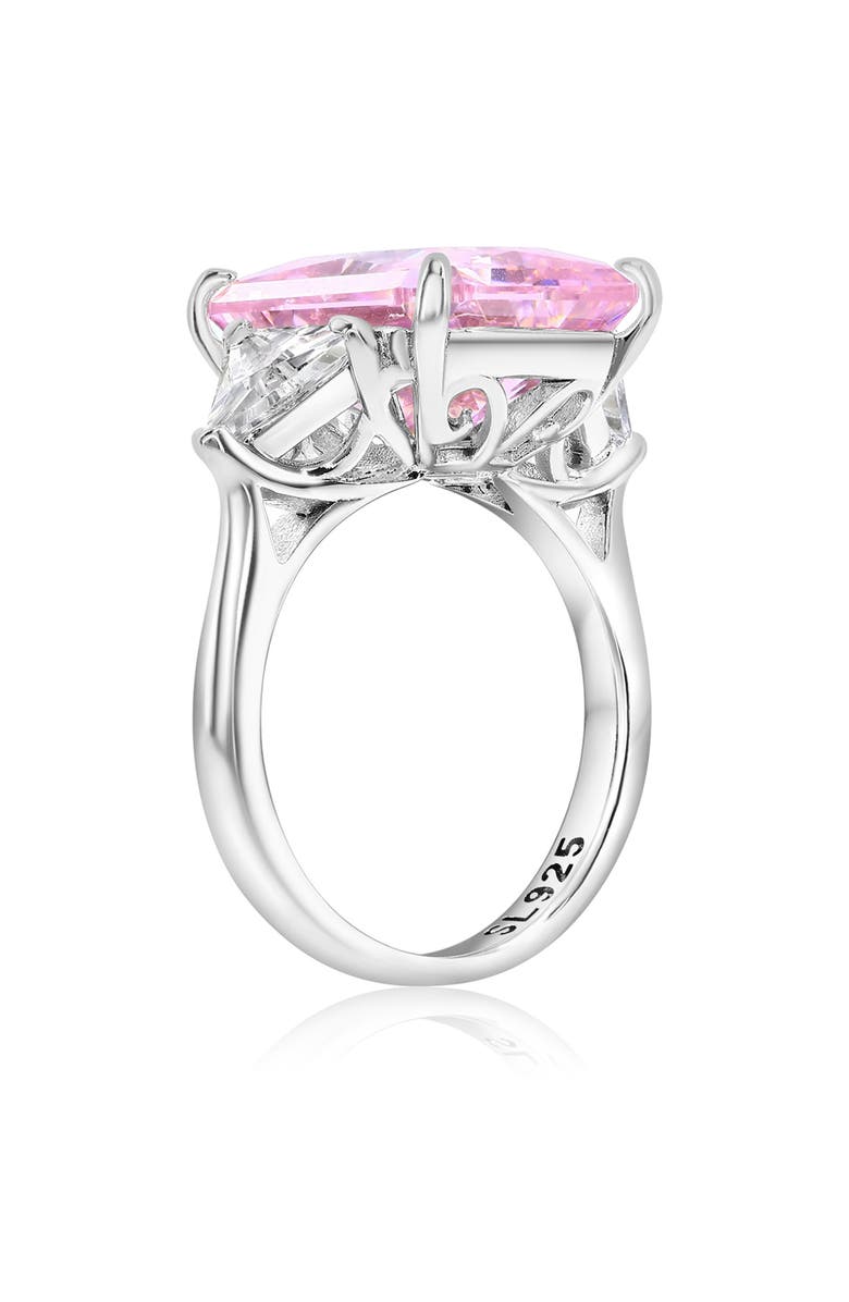 SUZY LEVIAN Gala Cubic Zirconia Engagement Ring, Alternate, color, Pink
