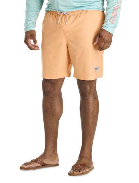 Big & Tall PFG Rambler Solid Swim Trunks