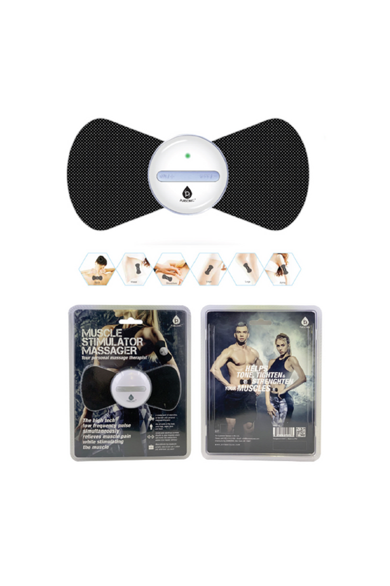 Wireless Muscle Stimulator Pulse Massager, Alternate, color, Black