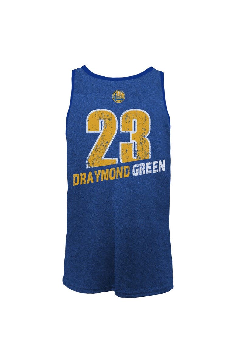 Majestic Threads Men's Majestic Threads Draymond Green Royal Golden State Warriors Name & Number Tri-Blend Tank Top, Alternate, color, 
