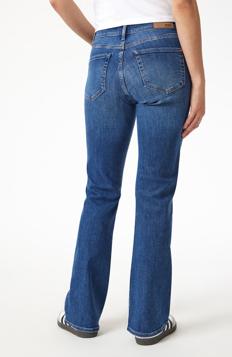 Mavi Jeans Molly High Waist Bootcut Jeans, Alternate, color, Mid Brushed Flex Blue