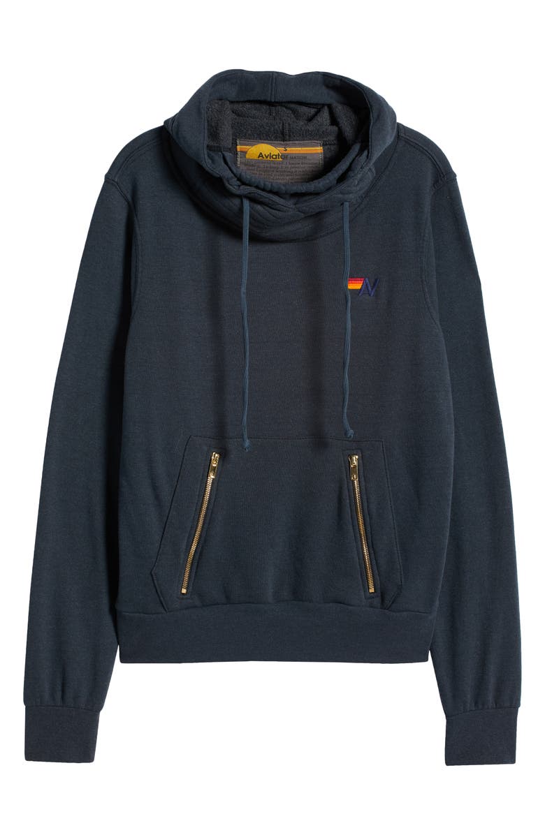 Aviator Nation Bolt Ninja Cotton Blend Hoodie, Alternate, color, 