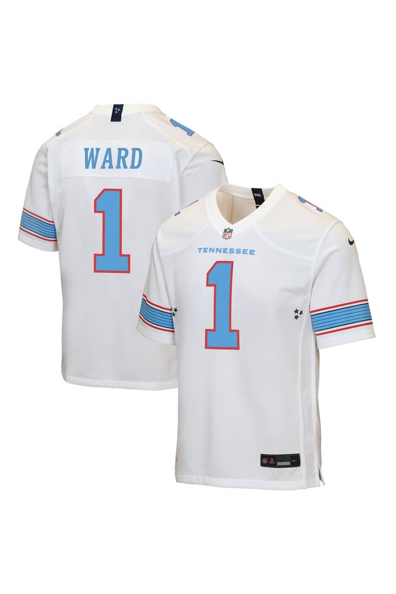 Youth Nike Cameron Ward White Tennessee Titans Game Jersey, Main, color, White