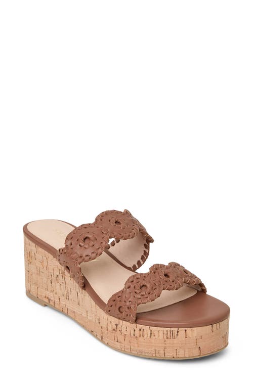 Shop Jack Rogers Laurin Platform Wedge Sandal In Cognac