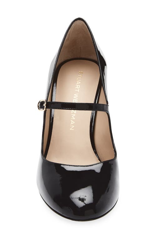 Stuart Weitzman Babette Patent Leather Mary Jane Pumps In Black
