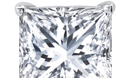 Crislu Cubic Zirconia Square Stud Earrings In Metallic