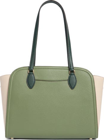 taylor colorblocked leather tote bag