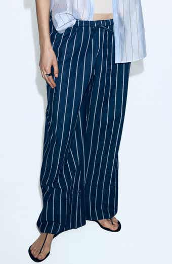 Stripe Drawstring Pants