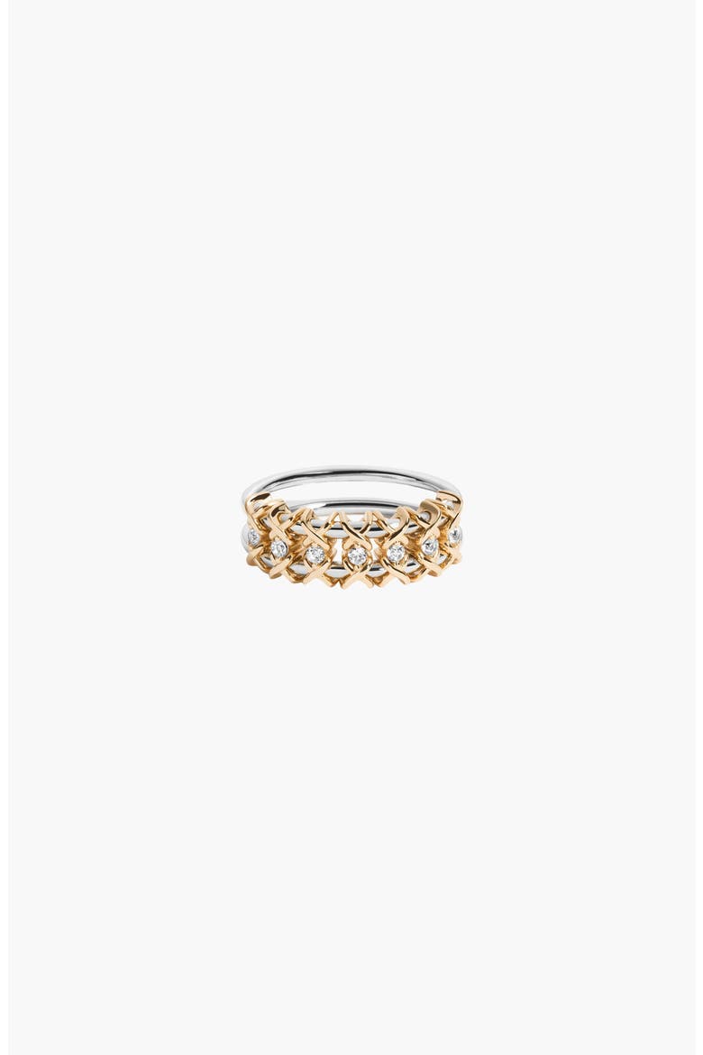 Kinetic Estate Two-Tone Ring, Main, color, Gold Vermeil & Silver