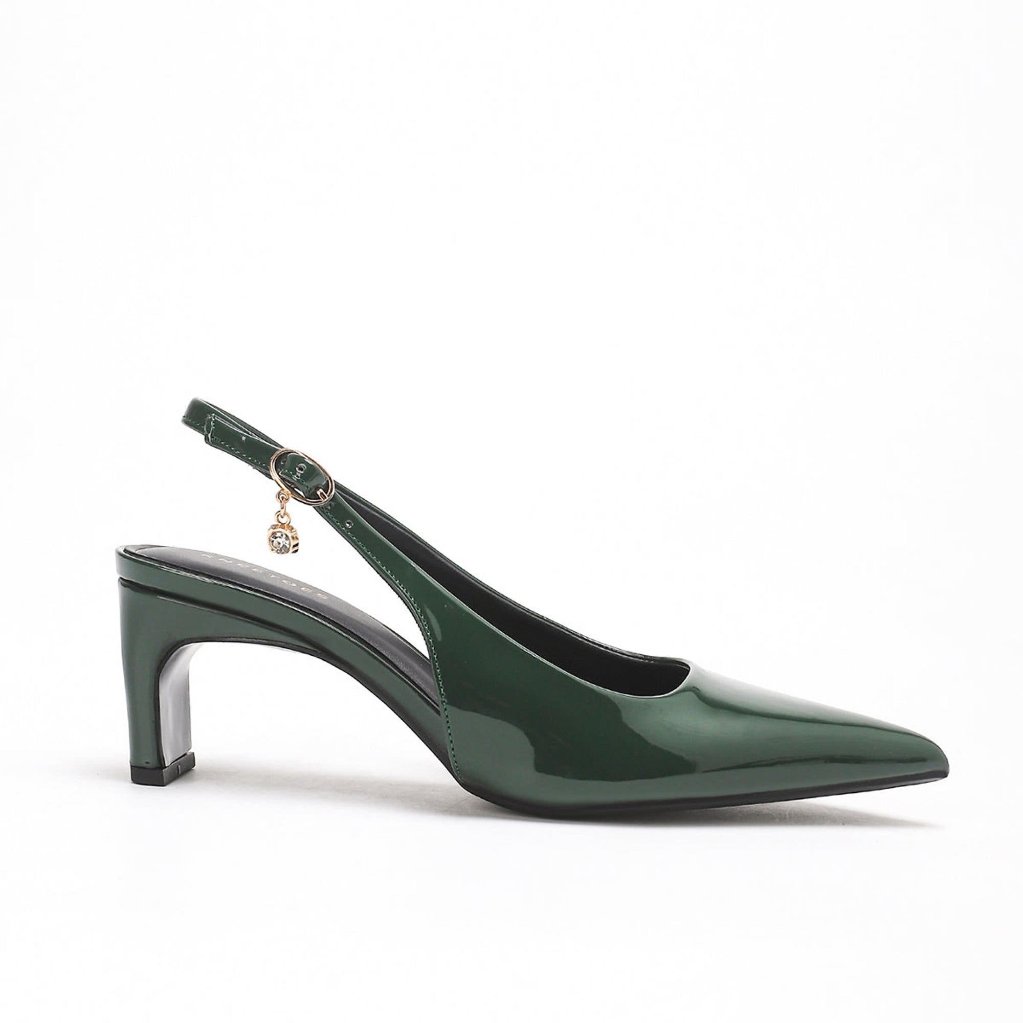 Emma Heels, Alternate, color, Dark Green