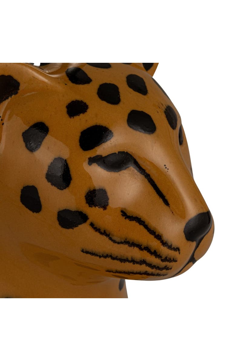 Storied Home Cheetah Table Lamp with Shade and Inline Switch, Alternate, color, Yellow