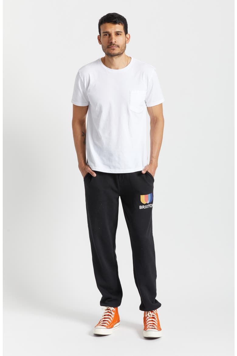 Alton II Cotton Blend Sweatpants, Alternate, color, BLACK