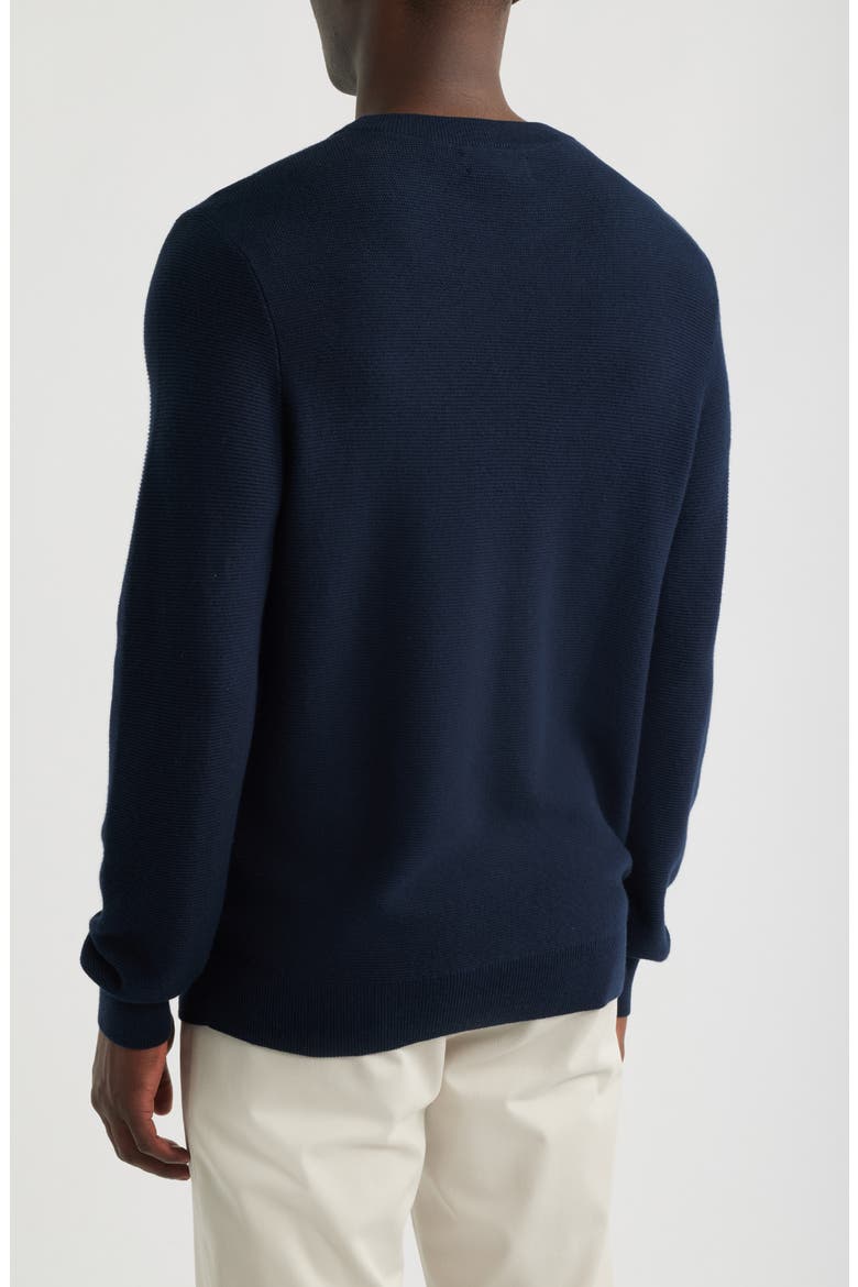 Cotton & Silk Sweater, Alternate, color, NAVY SAPPHIRE