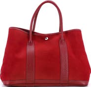 Pre-Owned Hermes Garden Party Tote Toile and Leather 36