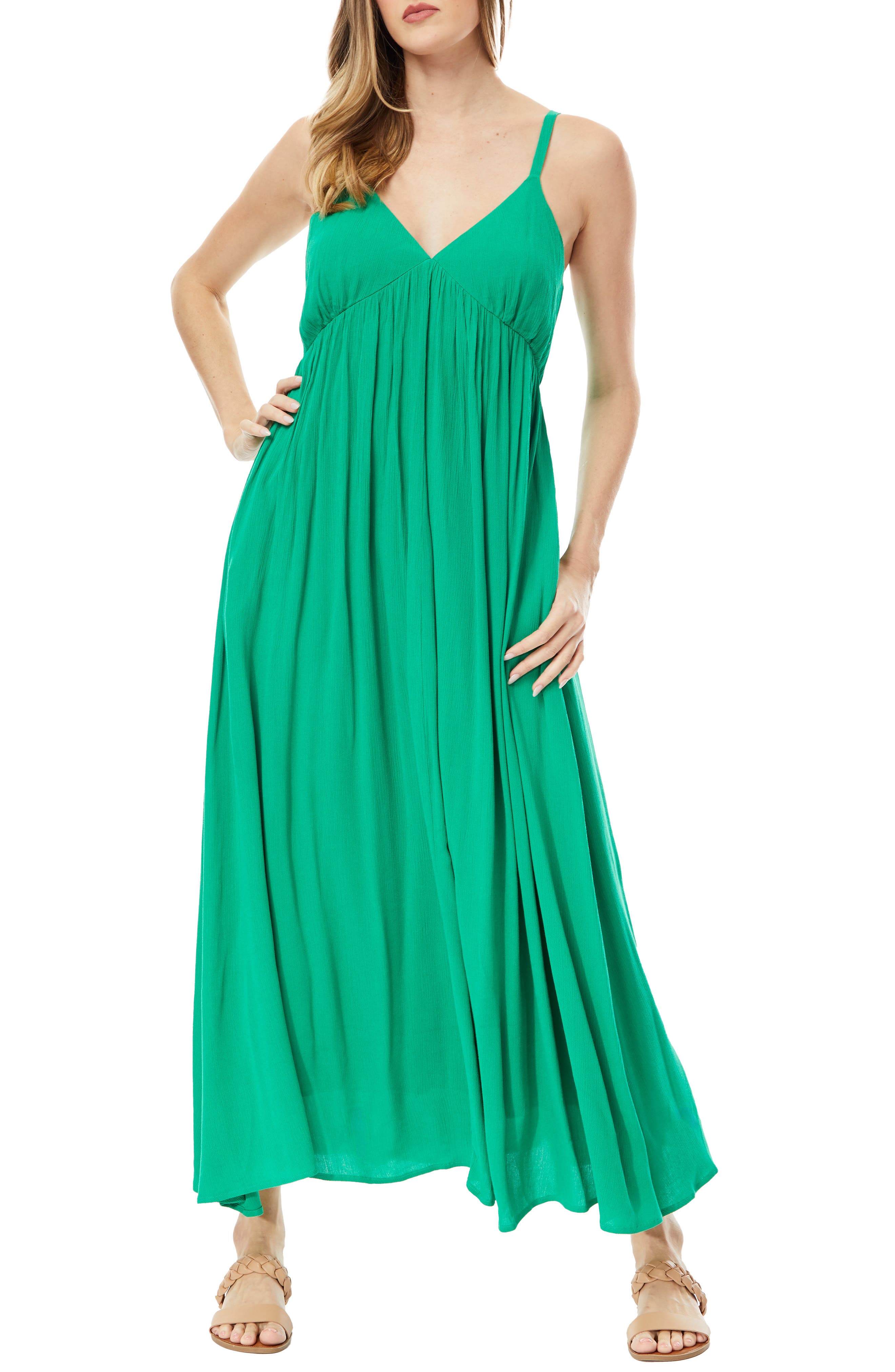 BY DESIGN Sasha Crinkle Maxi Dress