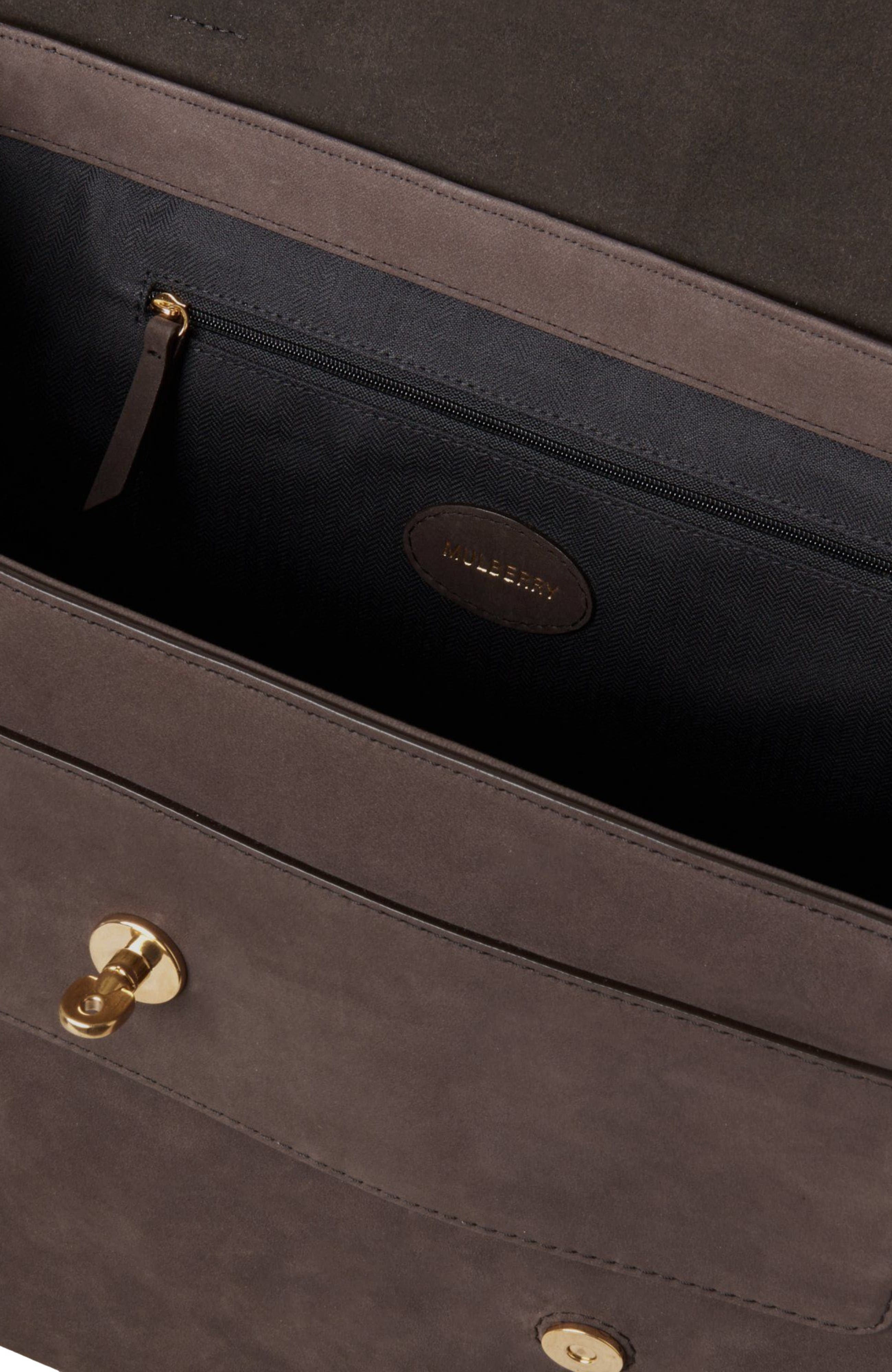 Mulberry Oversized Alexa Nubuck Satchel, Alternate, color, 