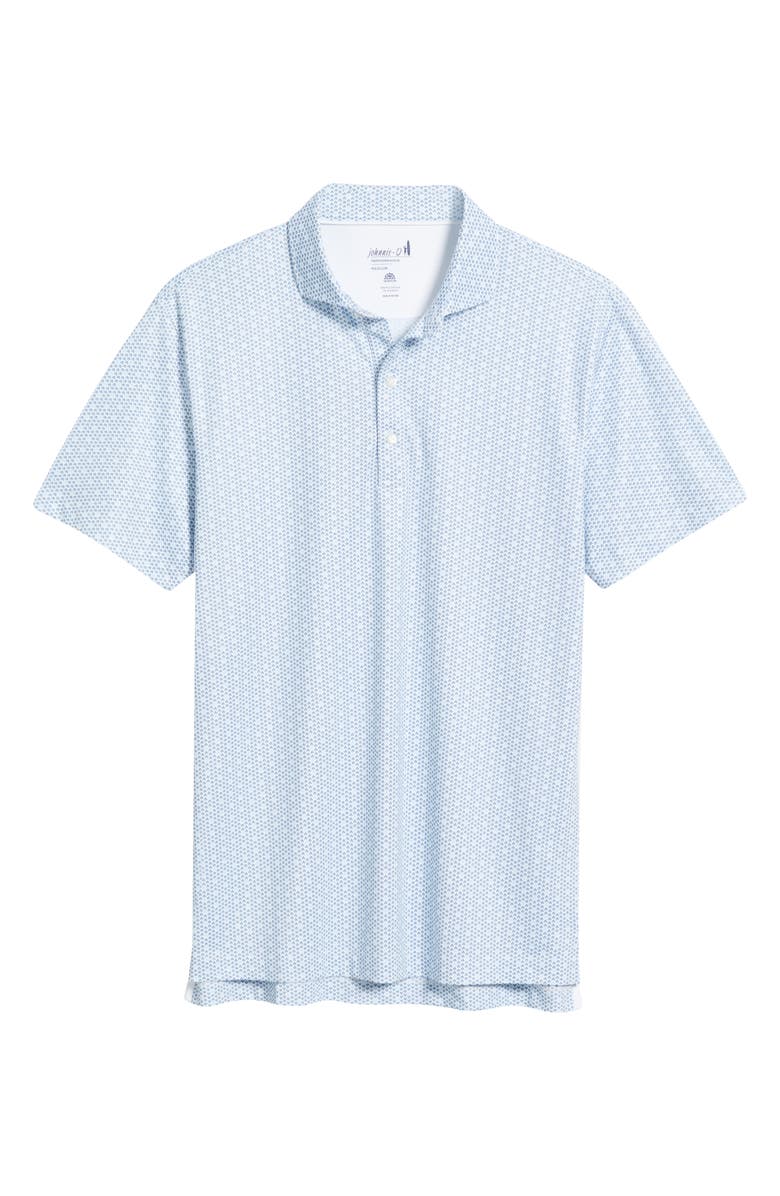 johnnie-O Emillio Geo Print PREP-FORMANCE Golf Polo, Alternate, color, Lake