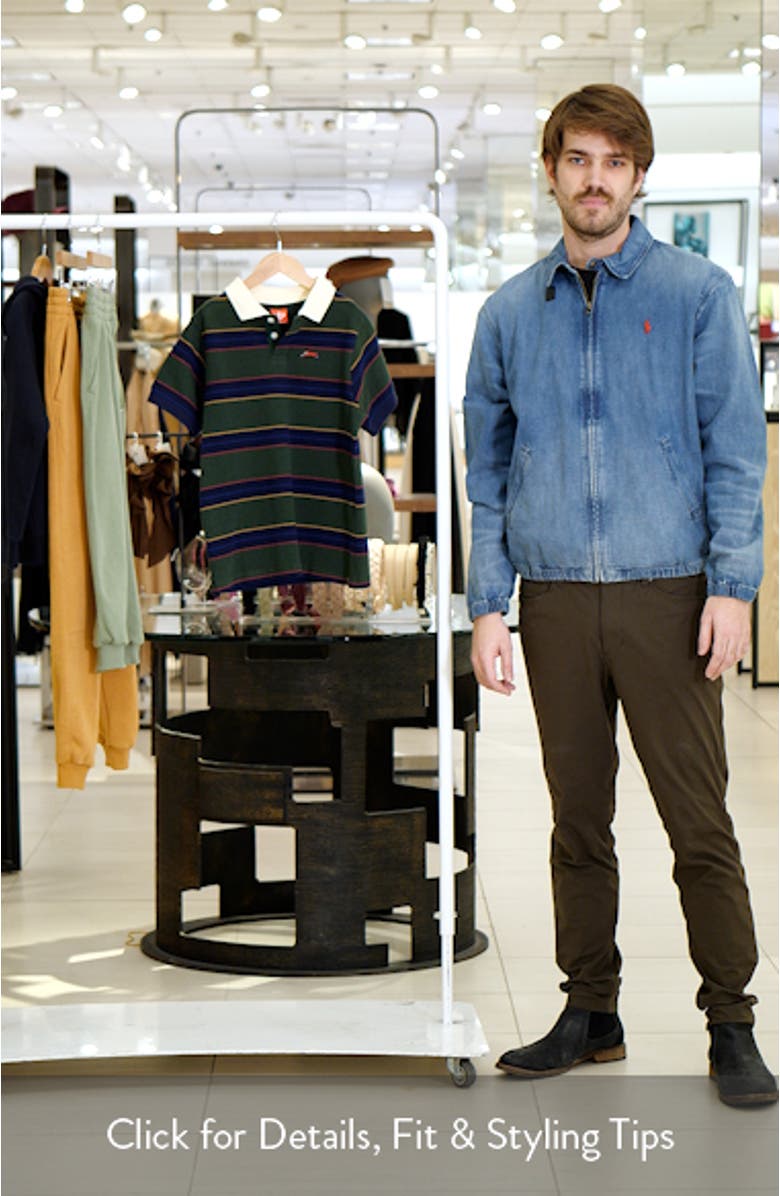 Kids' Waterside Stripe Cotton Piqué Polo, sales video thumbnail