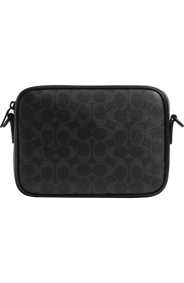 COACH Knox Signature Canvas & Leather Camera Bag, Alternate, color, Black Signature