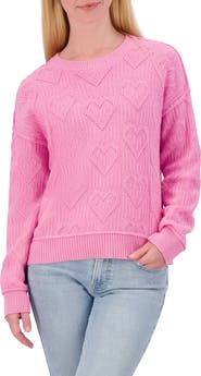 Lucky Brand Heart Stitch Sweater