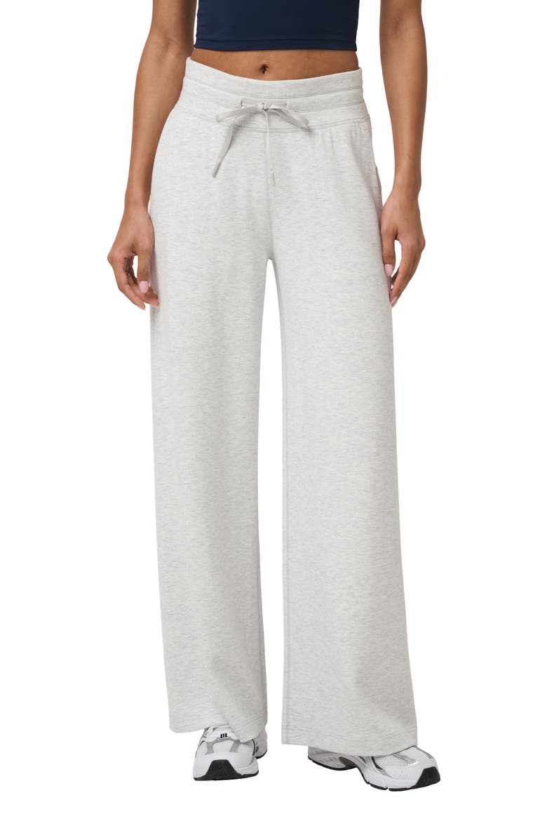 Skyloft Soft Wide Leg Pants, Main, color, HEATHER LIGHT GREY