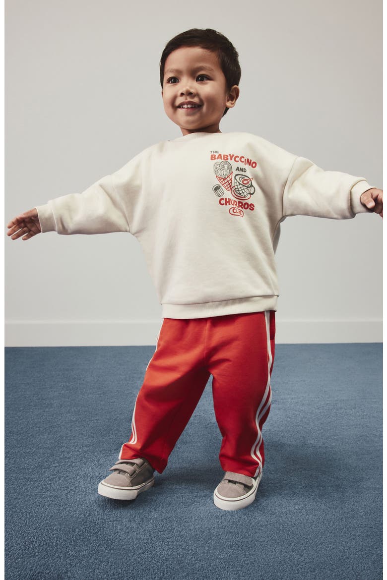 Kids' Graphic Sweatshirt & Track Pants Set, Alternate, color, MULTI