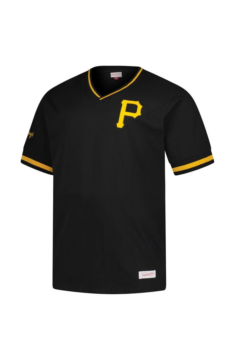 Mitchell & Ness Men's Mitchell & Ness Black Pittsburgh Pirates Big & Tall V-Neck T-Shirt, Alternate, color, 