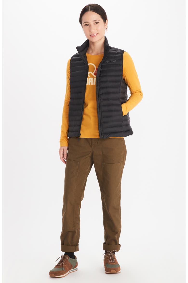 Echo Featherless Vest, Alternate, color, BLACK