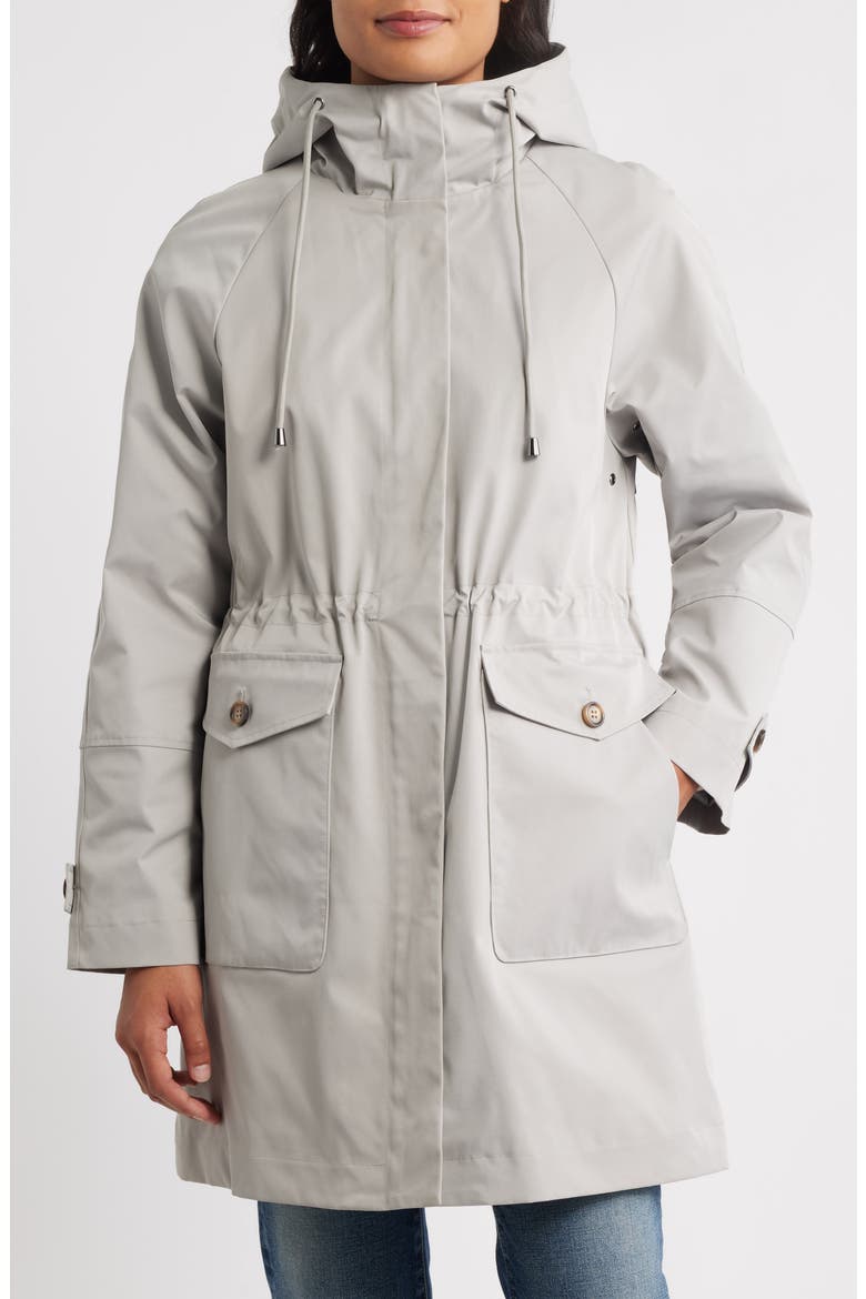 Hooded Raincoat, Main, color, ASH