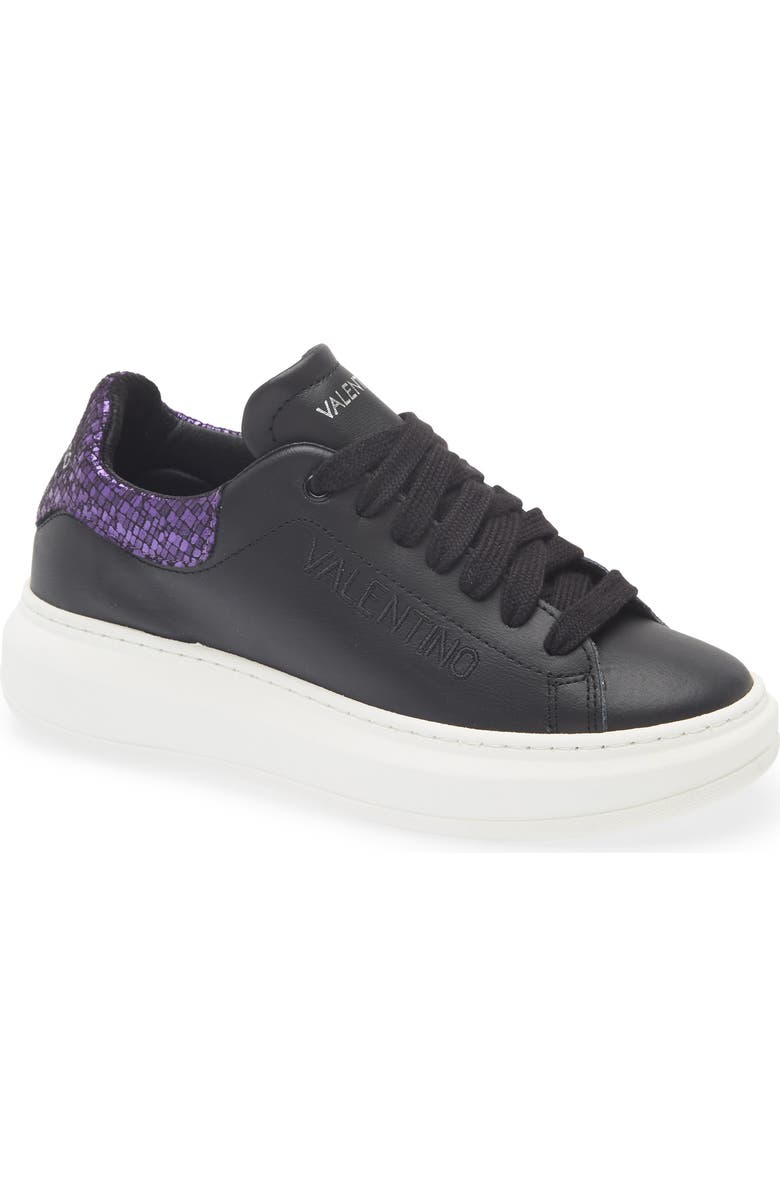 VALENTINO BY MARIO VALENTINO Fresia Vintage Low Top Sneaker, Main, color, Black Purple