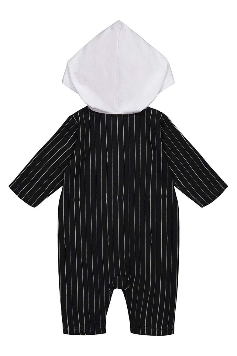 Nightmare Before Christmas Jack Skellington Cosplay Hooded One Piece Jumpsuit, Alternate, color, Jack Skellington Black