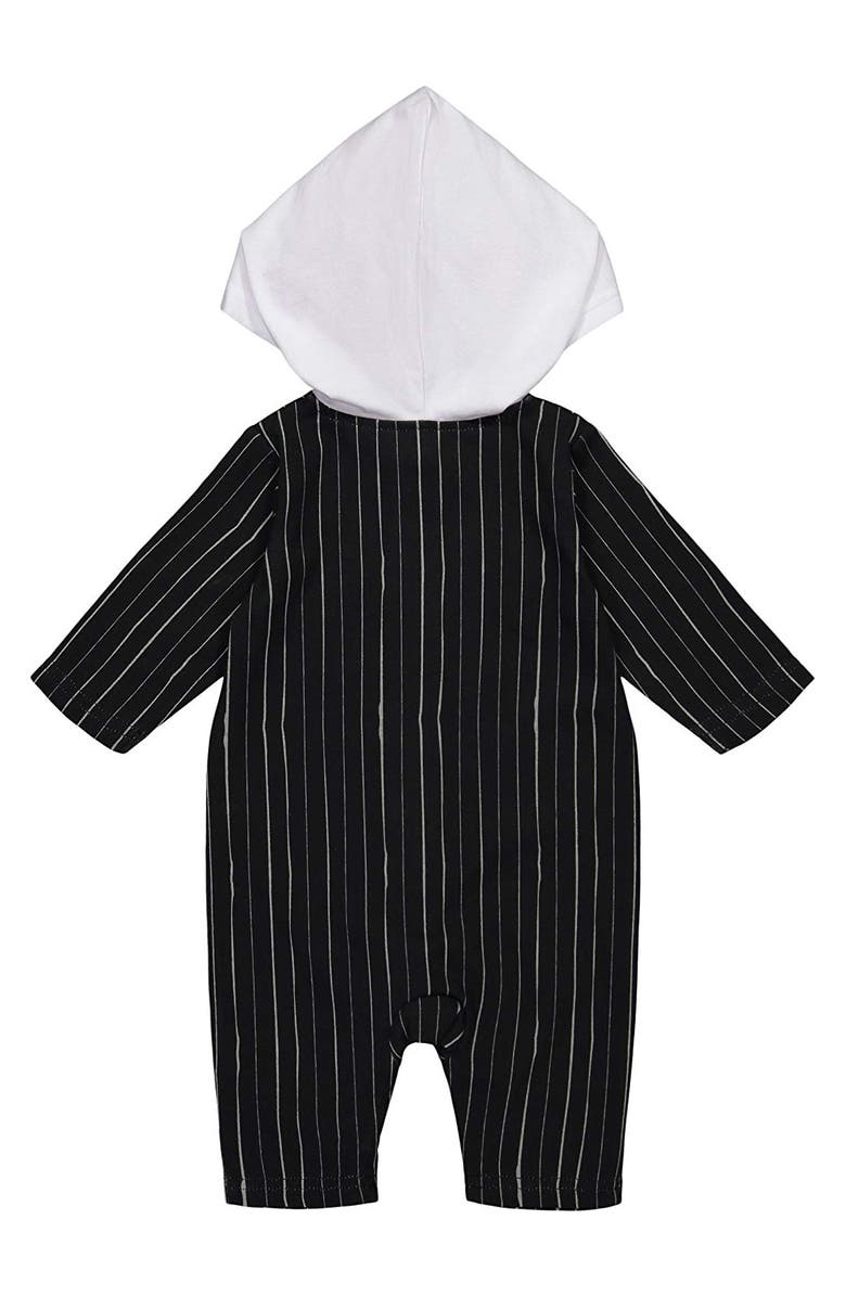 Disney Nightmare Before Christmas Jack Skellington Cosplay Hooded One Piece Jumpsuit, Alternate, color, Jack Skellington Black