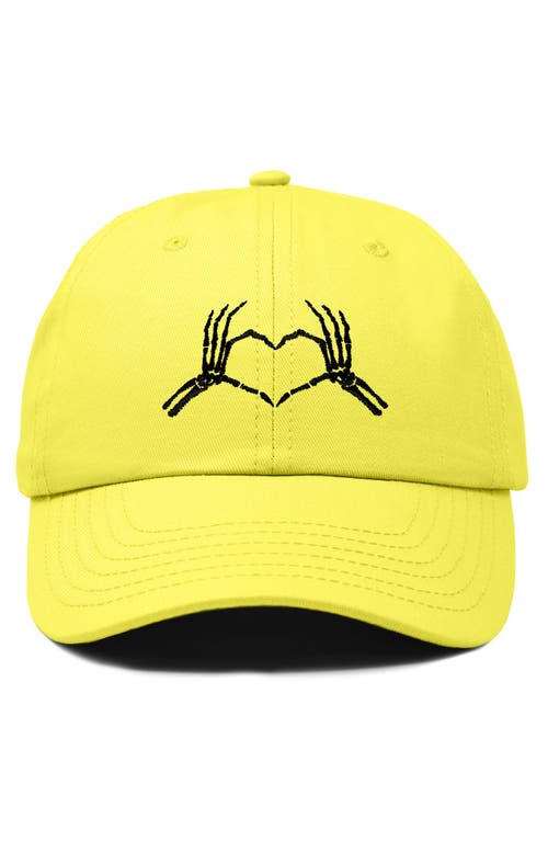 DALIX DALIX SKELETON HEART EMBROIDERED DAD HAT