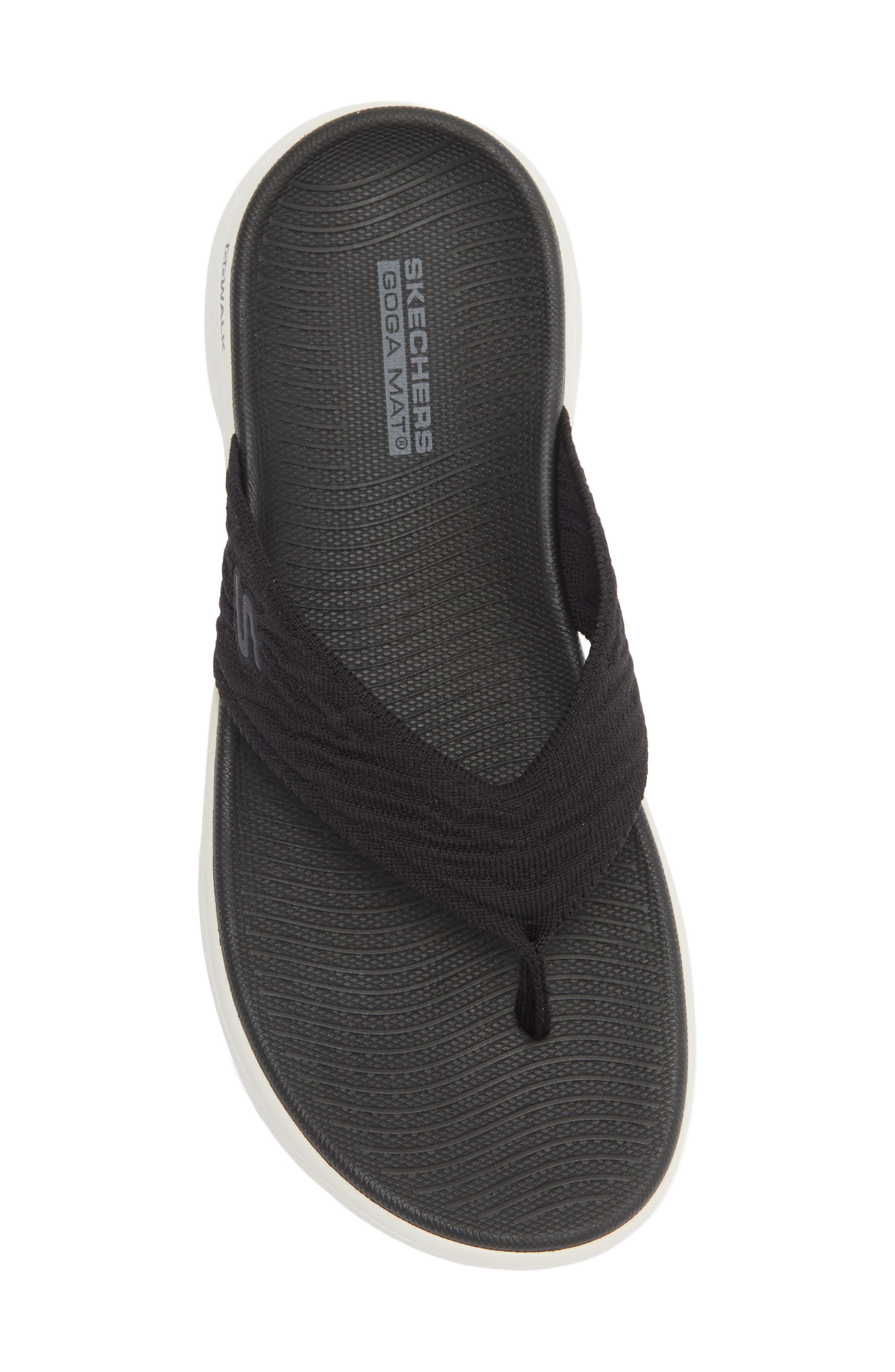 SKECHERS Go Walk<sup>®</sup> Flex Flip Flop Sandal - Splendor, Alternate, color, Black