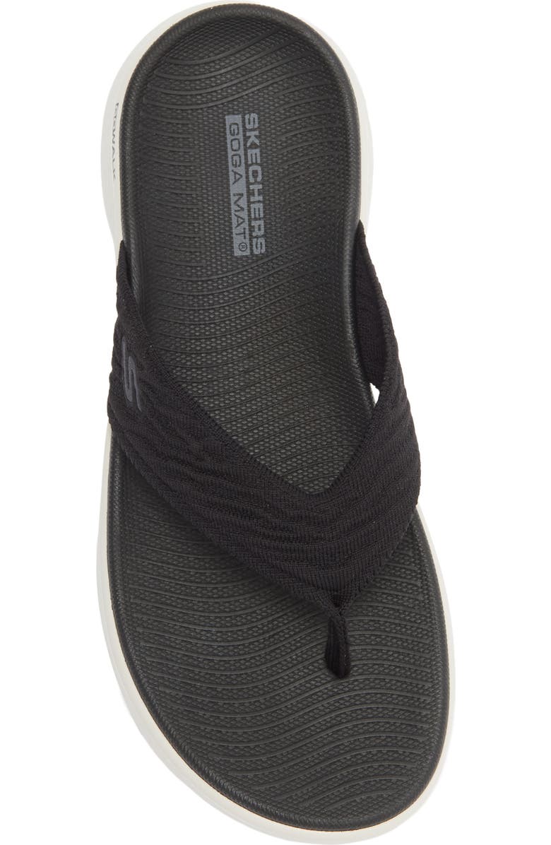 SKECHERS Go Walk<sup>®</sup> Flex Flip Flop Sandal - Splendor, Alternate, color, Black