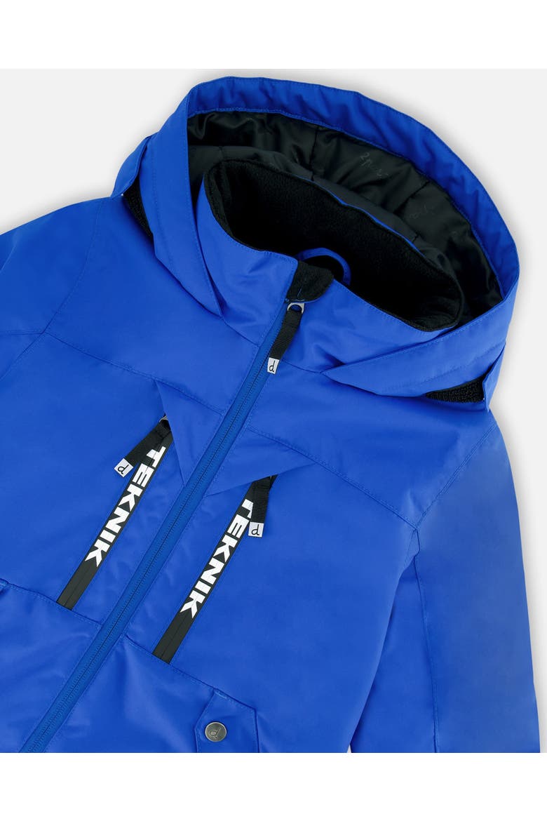 Big Boy's One Piece Technical Snowsuit Royal Blue, Alternate, color, Princess Blue