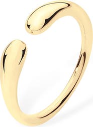 Lucy Quartermaine Double Drop Ring in Gold Vermeil