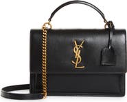 Saint Laurent Medium Sunset Leather Top Handle Bag
