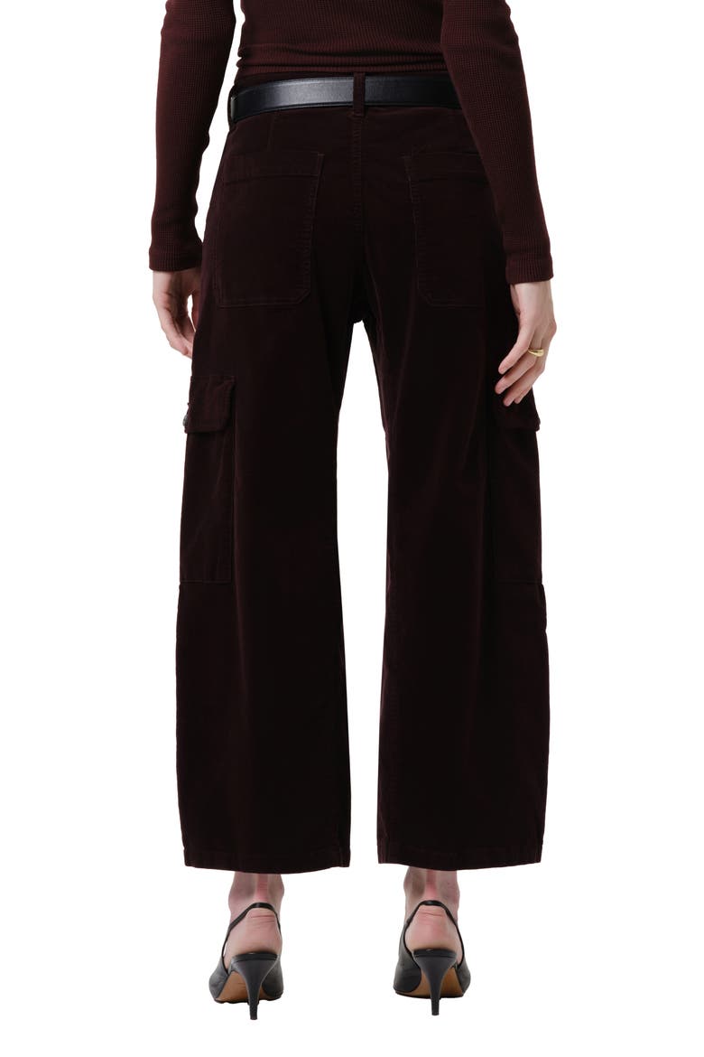 Thassos Twisted Seam Utility Corduroy Wide Leg Pants, Alternate, color, BARRISTER DARK BROWN