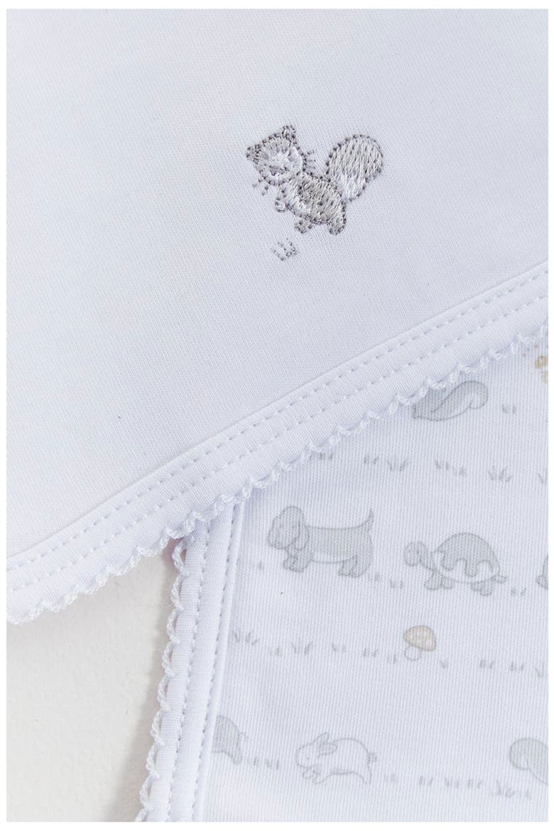 Premium Peruvian Pima Cotton In The Woods Burp Cloth 2-Pack for Infant, Alternate, color, Grey