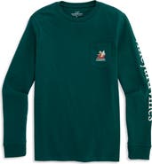 vineyard vines Kids' Big Dog Small Sleigh Long Sleeve Graphic Tee