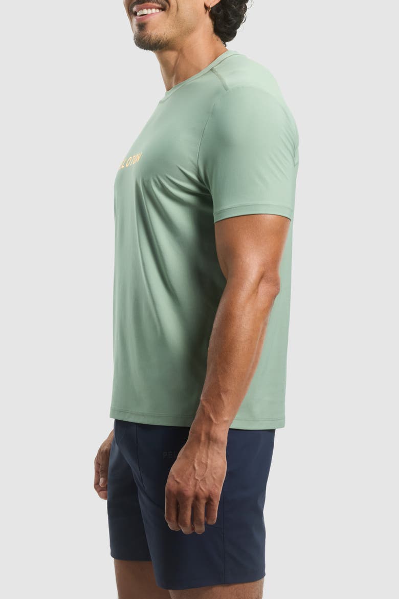 Essential Multi Seam Short Sleeve, Alternate, color, Hedge Green