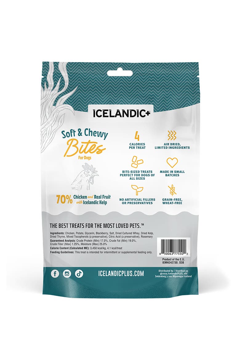 Soft & Chewy Bites, Chicken, Blackberry & Kelp, 2.8oz Dog Treats, Alternate, color, Multicolored