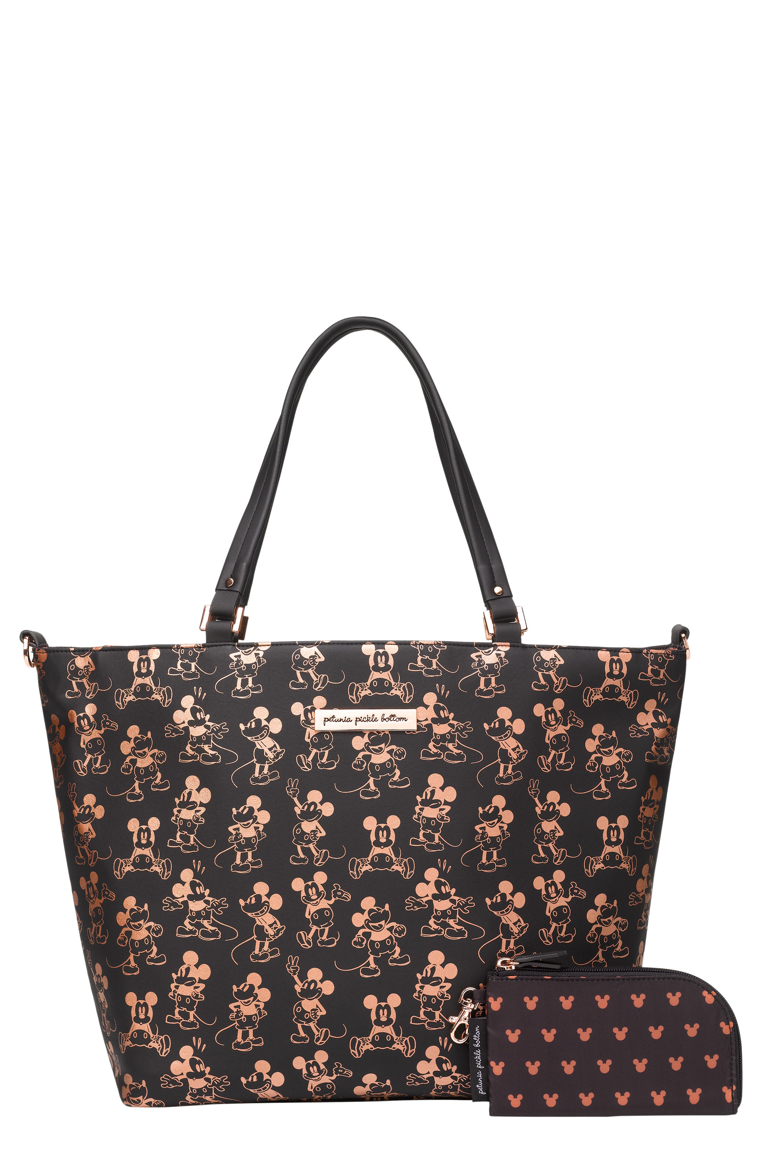 Petunia Pickle Bottom x Disney Downtown Mickey Mouse Diaper Tote, Main, color, 