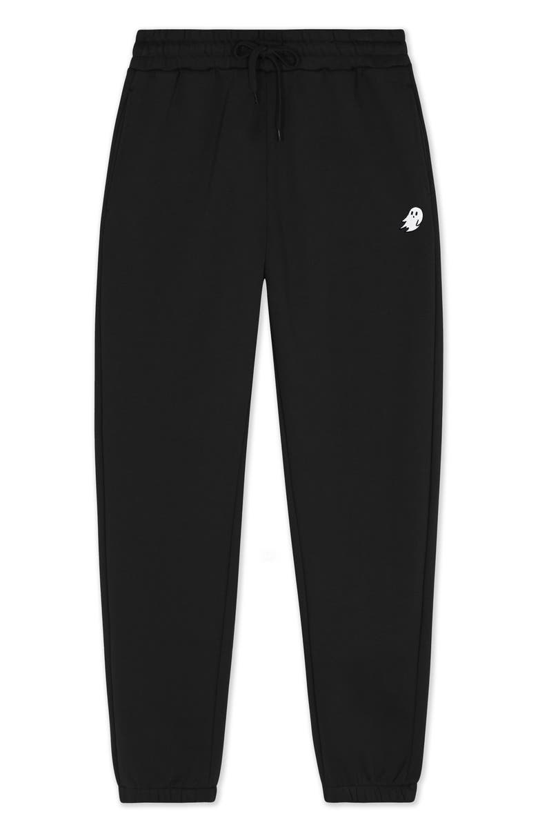 Dalix Ghost Midweight Fleece Regular Fit Track Pants, Main, color, Black