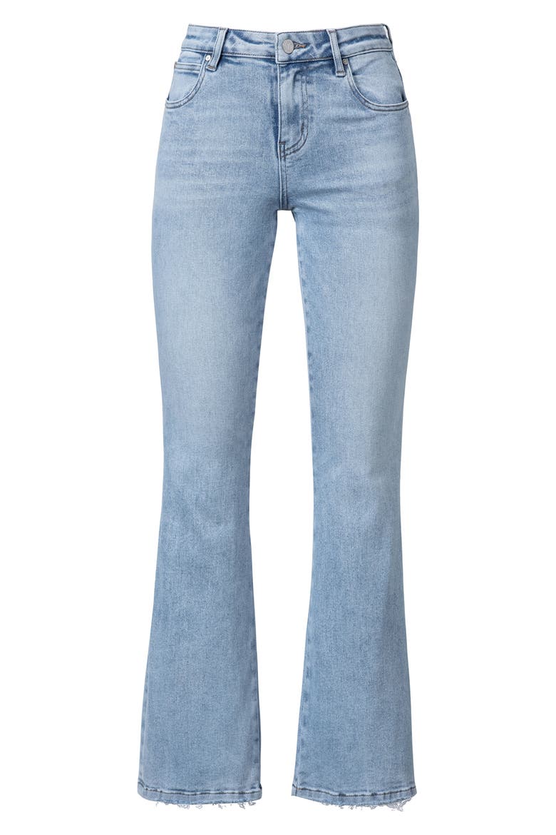 High Waist Straight Leg Jeans, Alternate, color, LIGHT BLUE